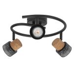 Ledvance LED Decor Kohdevalaisin Cork Teräs Spiraali Musta 10W 690lm - 827 Erittäin Lämmin Valkoinen | Himmennettävä