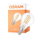 Osram Vintage 1906 LED Classic Slim E14 Päärynä Filament Kirkas 4.8W 470lm - 827 Erittäin Lämmin Valkoinen | Himmennettävä - Korvaa 40W