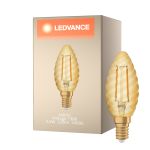 Ledvance Vintage 1906 LED E14 Kynttilä Kulta 2.5W 220lm - 824 Erittäin Lämmin Valkoinen | Korvaa 25W