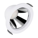 Ledvance LED Alasvalo Comfort Aluminium Valkoinen 13W 1430lm 55D - 930-940 CCT | 116mm - Odetnij 100mm - IP44 - Paras Värintoisto - UGR<19 - Zigbee Himmennettävä 