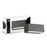 D'Lite Seinävalaisin Bello Musta Up & Down 12W 850lm - 830 Lämmin Valkoinen| IP54