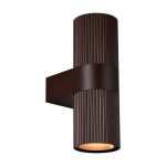 Nordlux Kyklop Seinävalaisin Aluminium Ruosteinen  Up & Down | Sopii 2x GU10