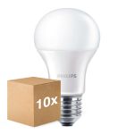 Monipakkaus 10x Philips Corepro LED Lamppu E27 Päärynä Matta 13W 1521lm - 830 Lämmin Valkoinen | Korvaa 100W