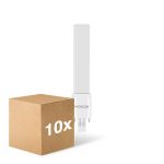 Monipakkaus 10x Noxion Lucent PL-S LED 4.3W - 827 Erittäin Lämmin Valkoinen | 2-Nastaa - Korvaa 9W