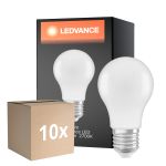 Monipakkaus 10x Ledvance Classic LED E27 Päärynä Matta 4.9W 470lm - 827 Erittäin Lämmin Valkoinen | Korvaa 40W