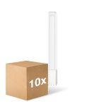 Monipakkaus 10x Ledvance Dulux-L LED 12W - 840 Kylmä Valkoinen | 4-Nastaa - Korvaa 24W