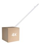 Monipakkaus 4x Ledvance LED Loisteputkivalaisimet Vedenkestävä Kosteudenkestävä Eco Slim 36W 4320lm - 840 Kylmä Valkoinen | 120cm
