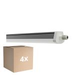Monipakkaus 4x Ledvance Vedenkestävä Loisteputkivalaisimet Kosteudenkestävä FLEX Läpijohdotus 42W 6900lm - 865 Päivänvalo Valkoinen | 150cm - Korvaa 2x58W