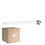 Monipakkaus 4x Ledvance LED Loisteputkivalaisimet Vedenkestävä Kosteudenkestävä Slimvalue 36W 4000lm - 865 Päivänvalo Valkoinen | 120cm 