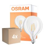 Monipakkaus 4x Osram LED Superstar E27 Globe G125 Filament Kirkas 11W 1521lm - 927 Erittäin Lämmin Valkoinen | Paras Värintoisto - Korvaa 100W