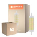 Monipakkaus 6x Osram LED R7s 118mm Kirkas 19W 2452lm - 865 Päivänvalo Valkoinen | Korvaa 150W