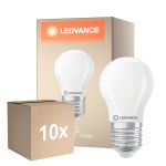 Monipakkaus 10x Ledvance Classic LED E27 Päärynä Matta 3.4W 470lm - 827 Erittäin Lämmin Valkoinen | Himmennettävä - Korvaa 40W