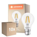 Monipakkaus 10x Ledvance Classic LED B22 Päärynä Filament Kirkas 3.4W 470lm - 827 Erittäin Lämmin Valkoinen | Korvaa 40W