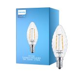 Philips Corepro LED Kynttilä E14 Kierretty Kynttilä Filament Kirkas 2W 250lm - 827 Erittäin Lämmin Valkoinen | Korvaa 25W