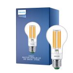 Philips MASTER LED Lamppu Ultra Efficient E27 Päärynä Kirkas 4W 840lm - 827 Erittäin Lämmin Valkoinen | Himmennettävä - Korvaa 60W
