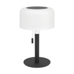 Eglo Pöytävalaisin Montapalma Solar Teräs Musta 2W 190lm - 830 Lämmin Valkoinen | IP54 - Himmennettävä - USB-C