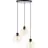 Brilliant Casto Riippuvalaisin Lasi Riippuvalaisin Metalli- Musta Beige | 510mm - Sopii 3x E27