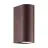 Nordlux Dion Seinävalaisin Aluminium Ruosteinen Up & Down | Sopii 2x GU10