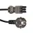 Noxion GST - Yhteensopiva Virtajohto Musta - Nainen + Schuko Europlug - 3m - 3 pole 0.75mm2