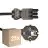 Monipakkaus 25x Noxion GST - Yhteensopiva Virtajohto Musta - Nainen + Schuko Europlug - 2m - 3 pole 0.75mm2