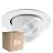 Monipakkaus 6x Noxion LED Kohdevalaisin Forza V2 Aluminium Valkoinen 28/32/36/40W - 3300/3700/4100/4500lm 36D - 930-940-957 CCT | 160mm - Odetnij 145mm - Paras Värintoisto