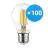 Monipakkaus 100x Noxion Lucent LED E27 Päärynä Filament Kirkas 4.5W 470lm - 822-827 Dim To Warm | Himmennettävä - Korvaa 40W