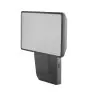 Ledvance LED Valonheitin Endura Musta 15W 1500lm 100D - 840 Kylmä Valkoinen | IP55 - Liike- ja valotunnistin - Symmetrinen