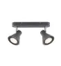 Nordlux Eik 2 Kohdevalaisin Metalli- Harmaa | Sopii 2x GU10
