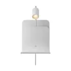 Nordlux Seinävalaisin Roomi Metalli- Valkoinen | IP20 - Sopii 1x GU10 -   USB
