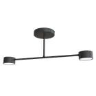 Emibig Kattovalo Halo Teräs Musta | Sopii 2x GX53 - Max 8W