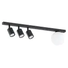 Emibig Kattovalo Baster Teräs Musta | Sopii 3x GU10 - Max 8W, 1x E14 - Max 10W