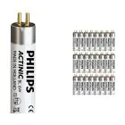 Monipakkaus 25x Philips MASTER Actinic BL T5 Short 6W - Ultravioletti | 21cm