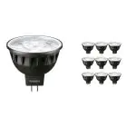 Monipakkaus 10x Philips Master LED Kohdevalaisin GU5.3 MR16 6.7W 440lm 60D - 930 Lämmin Valkoinen | Paras Värintoisto - Himmennettävä - Korvaa 35W