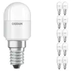 Monipakkaus 10x Ledvance LED Special T26 E14 Tubular Matta 2.3W 200lm - 827 Erittäin Lämmin Valkoinen | Korvaa 20W