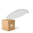 Monipakkaus 4x Ledvance LED Alasvalo Slim Pyöreä DN210 18W 1530lm 120D - 830 Lämmin Valkoinen | 225mm