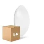 Monipakkaus 5x Ledvance Surface Pyöreä 350 Valkoinen 18W 1440lm - 840 Kylmä Valkoinen | IP44 - Korvaa 2x18W