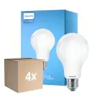 Monipakkaus 4x Philips Corepro LED Lamppu E27 Päärynä Matta 17.5W 2452lm - 865 Päivänvalo Valkoinen | Korvaa 150W