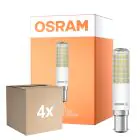 Monipakkaus 4x Osram Special T Slim LED B15d Kirkas 8W 1055lm - 827 Erittäin Lämmin Valkoinen | Himmennettävä - Korvaa 75W
