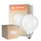 Monipakkaus 10x Ledvance Classic LED E27 Globe Filament Matta 3.8W 806lm - 827 Erittäin Lämmin Valkoinen | Korvaa 60W