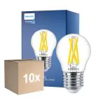 Monipakkaus 10x Philips MASTER LED E27 Pallo Filament Kirkas 5.9W 806lm - 922-927 Dim To Warm | Paras Värintoisto - Himmennettävä - Korvaa 60W