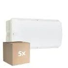 Monipakkaus 5x Philips LED Turvallisuus Ledinaire WL055V Valkoinen 6W 600lm - 830 Lämmin Valkoinen | 374x150mm - IP65