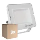Monipakkaus 8x Ledvance LED Valonheitin Kompakti Valkoinen 50W 5000lm 100D - 840 Kylmä Valkoinen | IP65 - Symmetrinen 