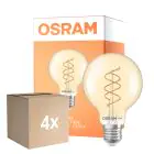 Monipakkaus 4x Osram Vintage 1906 LED E27 Globe Filament Twist Kulta 8W 806lm - 922 Erittäin Lämmin Valkoinen | Paras Värintoisto - Himmennettävä - Korvaa 60W