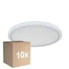 Monipakkaus 10x D'Lite Kattovalo Luma Valkoinen 18W 1700lm - 827 Erittäin Lämmin Valkoinen | IP44 - 29cm