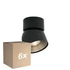 Monipakkaus 6x Nordlux Pitcher Kohdevalaisin Metalli- Musta | Sopii GU10