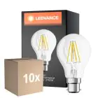 Monipakkaus 10x Ledvance Classic Performance LED Lamppu B22d Päärynä Filament Kirkas 4W 470lm - 827 Erittäin Lämmin Valkoinen | Korvaa 40W
