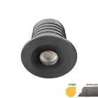 EcoDim Upotettu Kohdevalaisin Mini Antrasiitti 2.5W 155lm 30D - 827 Erittäin Lämmin Valkoinen | 35mm - Odetnij 28mm - IP67 - Himmennettävä