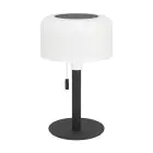 Eglo Pöytävalaisin Montapalma Solar Teräs Musta 2W 190lm - 830 Lämmin Valkoinen | IP54 - Himmennettävä - USB-C