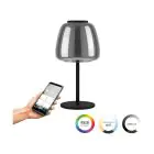 Eglo Pöytävalaisin Alfero-Z Teräs Musta 7.7W 1000lm - 827-865 Säädettävä Valkoinen + RGB | IP20 - Zigbee Himmennettävä